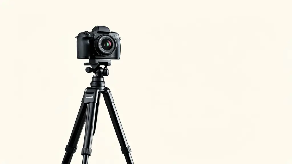 A professional studio setup featuring a high-end camera on a tripod, soft directional lighting illuminating a minimalist product, high resolution, 8k, commercial photography style